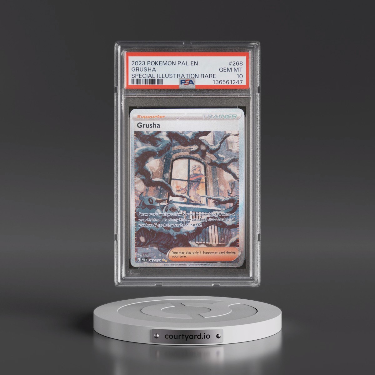 2023 Pokémon Pal EN-Paldea Evolved #268 Grusha - Special Illustration Rare (PSA 10 GEM MINT)