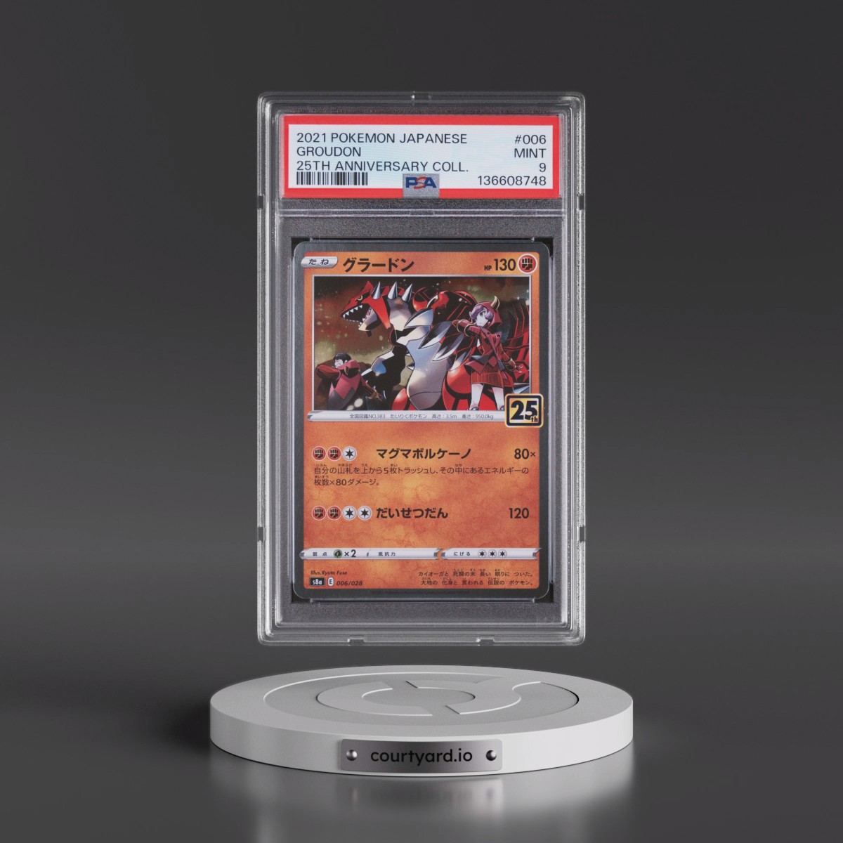 2021 Pokémon 25th Anniversary Collection #006 Groudon (PSA 9 MINT)