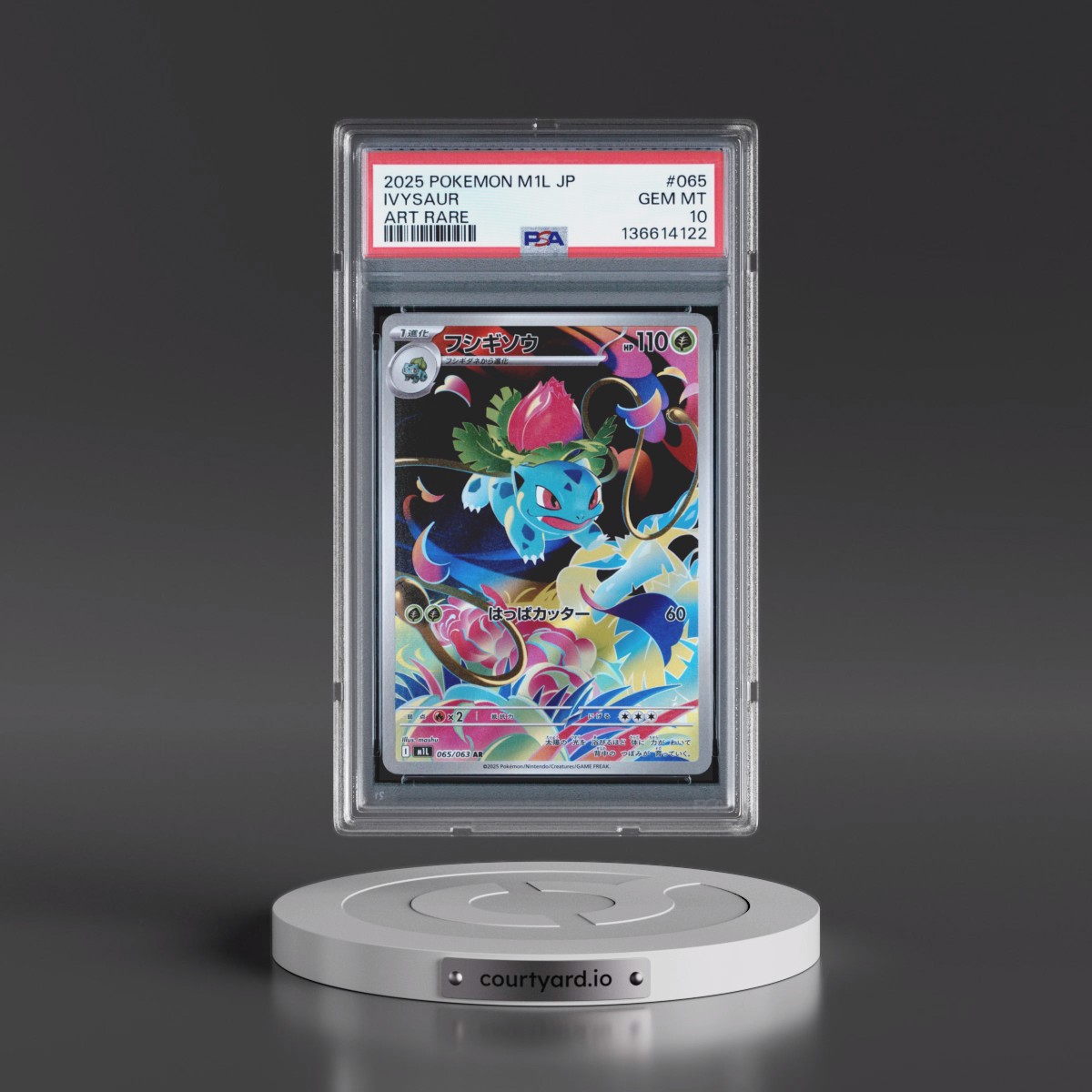 2025 Pokémon M1l-Mega Brave #065 Ivysaur - Art Rare (PSA 10 GEM MINT)