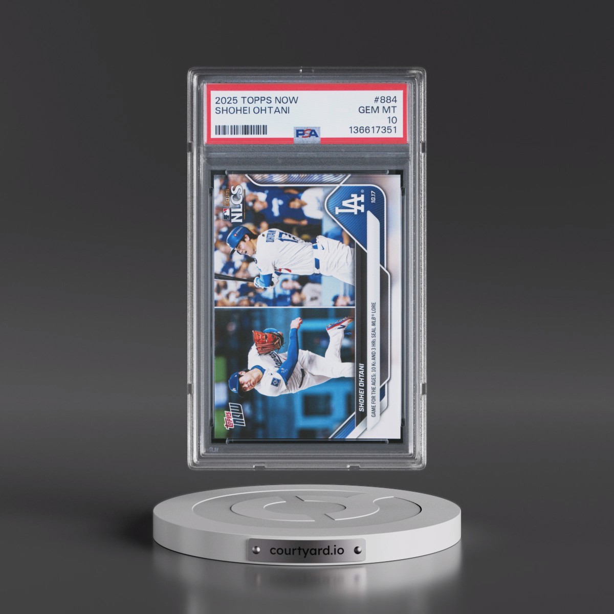 2025 Topps Now #884 Shohei Ohtani (PSA 10 GEM MINT)