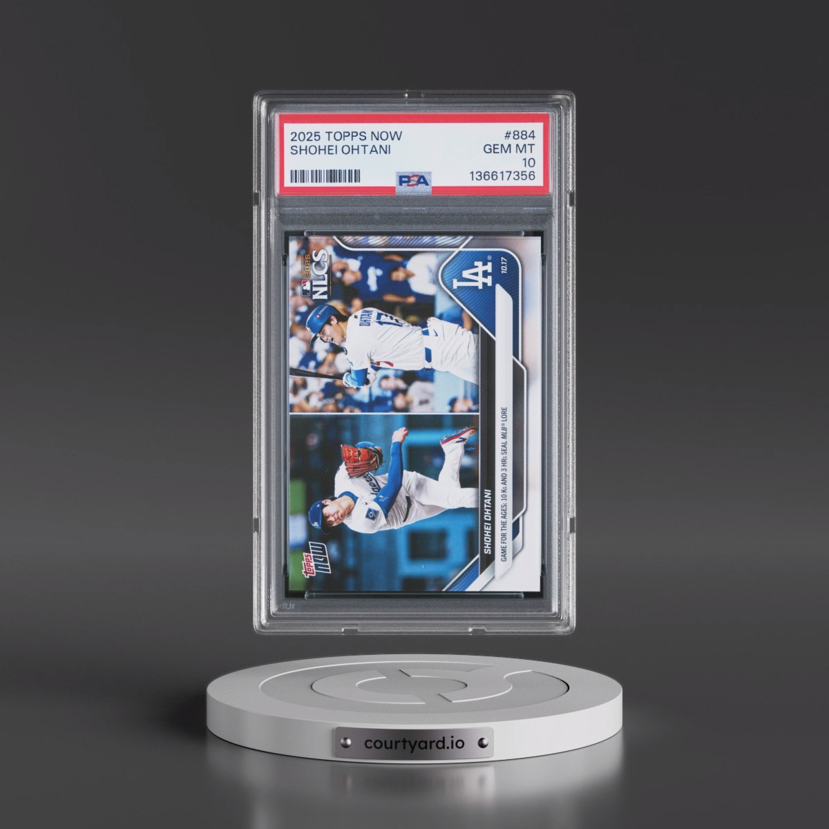 2025 Topps Now #884 Shohei Ohtani (PSA 10 GEM MINT)