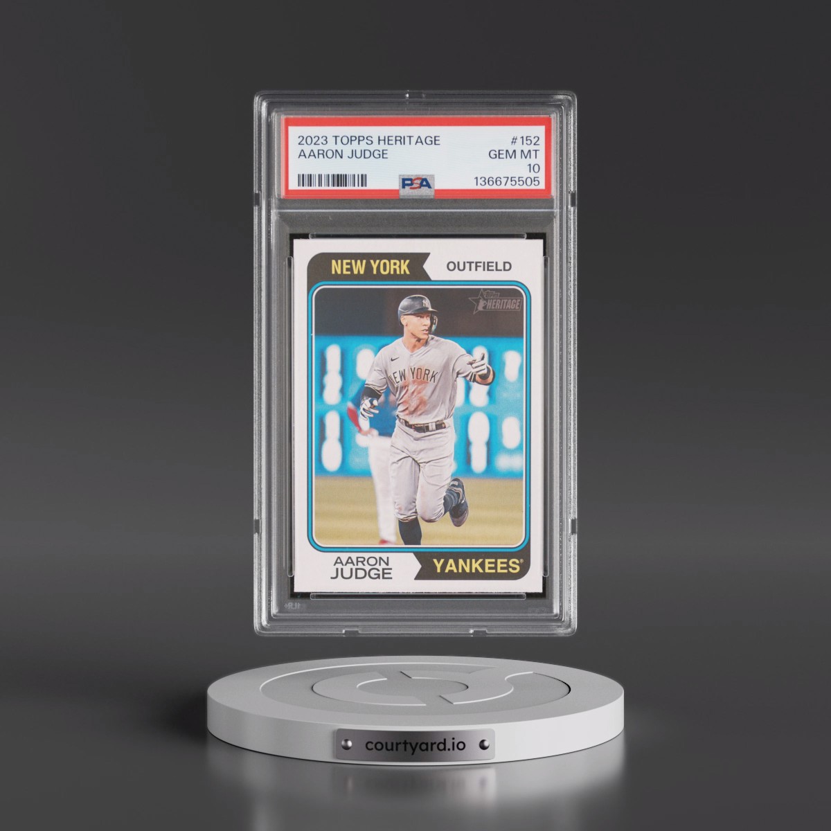 2023 Topps Heritage #152 Aaron Judge (PSA 10 GEM MINT)