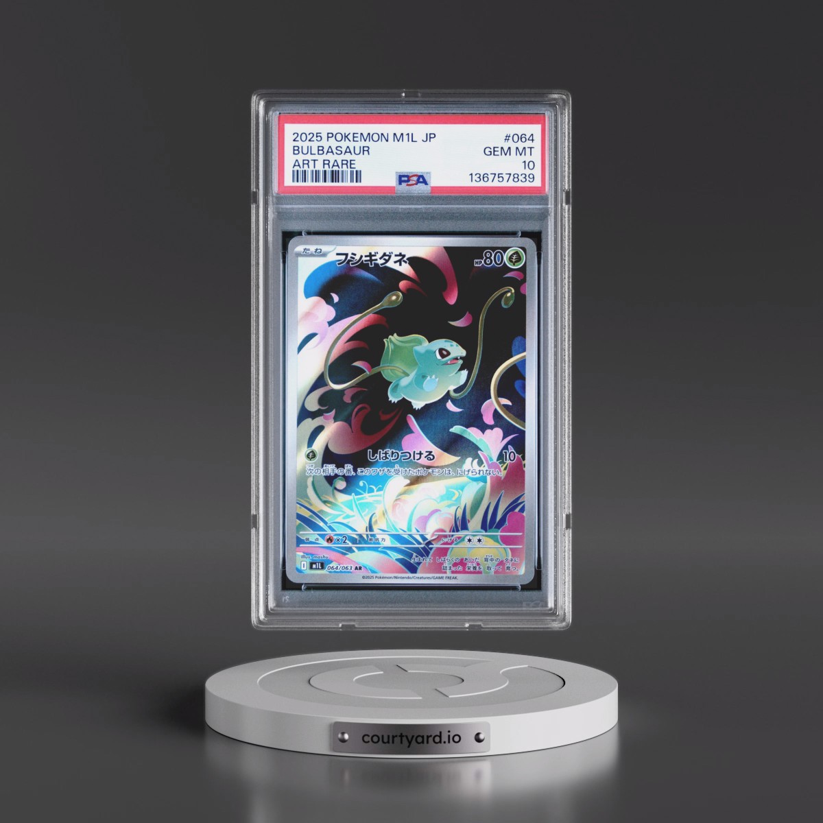 2025 Pokémon M1l-Mega Brave #064 Bulbasaur - Art Rare (PSA 10 GEM MINT)