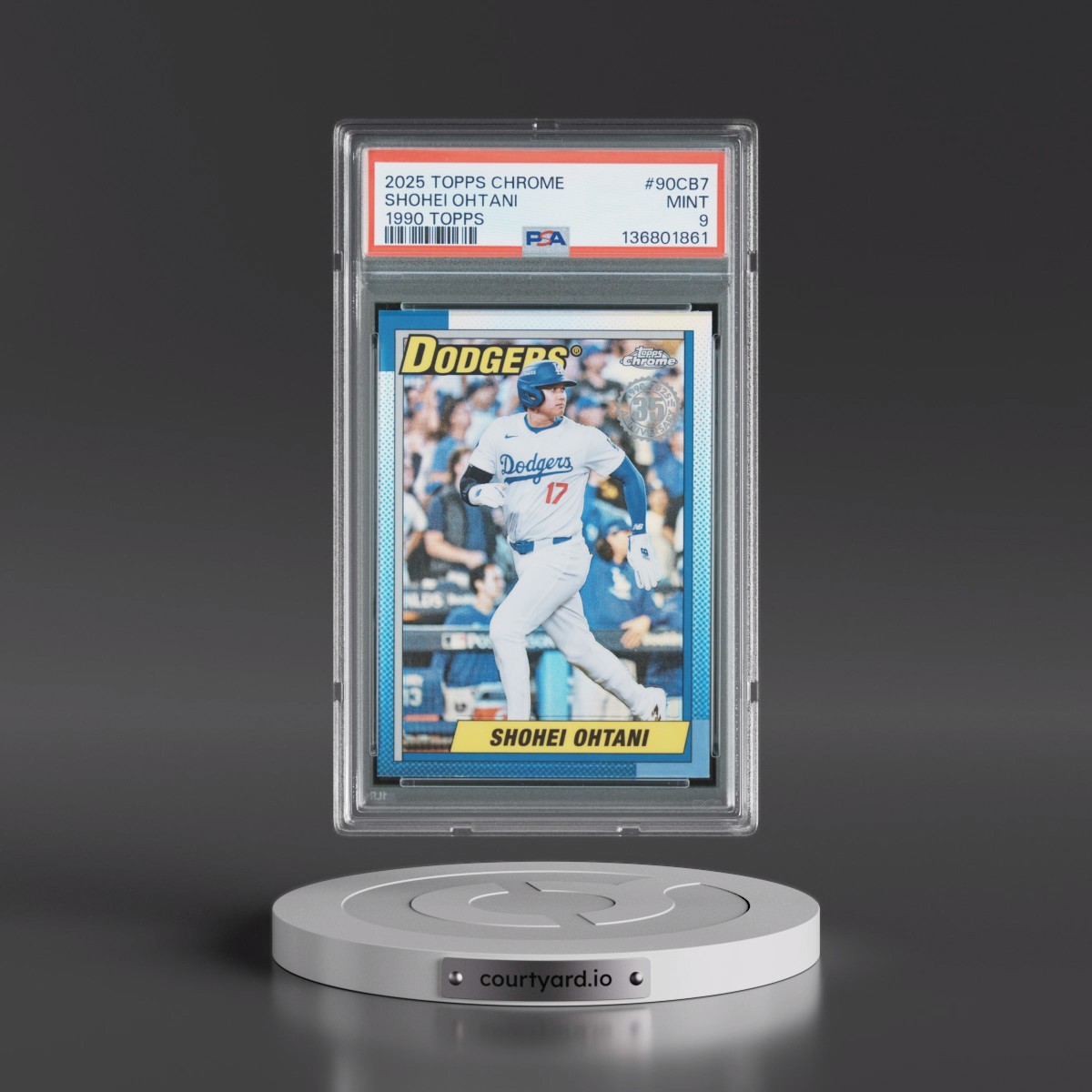 2025 Topps Chrome 1990 Topps Shohei Ohtani #90CB7 PSA 9
