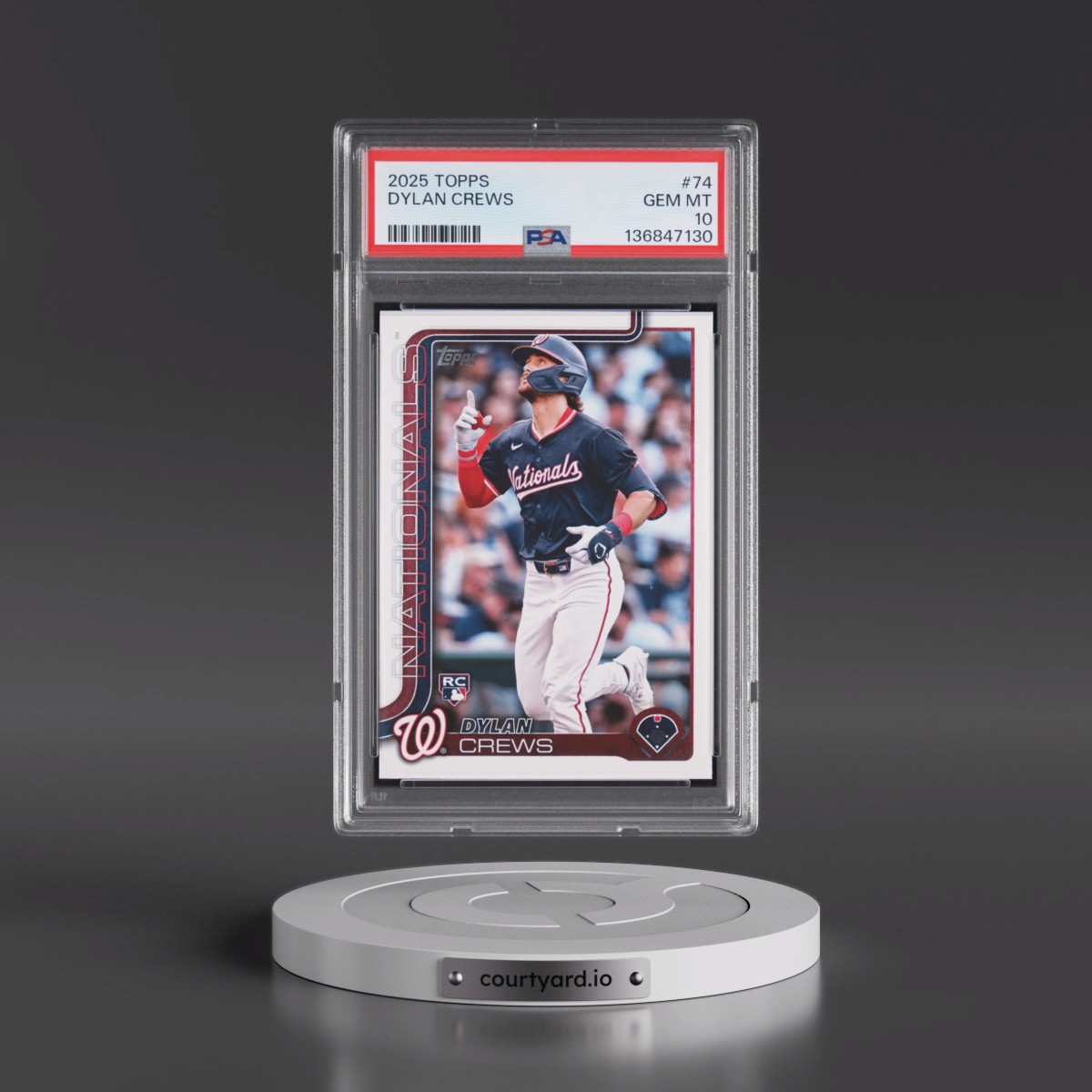 2025 Topps #74 Dylan Crews (PSA 10 GEM MINT)