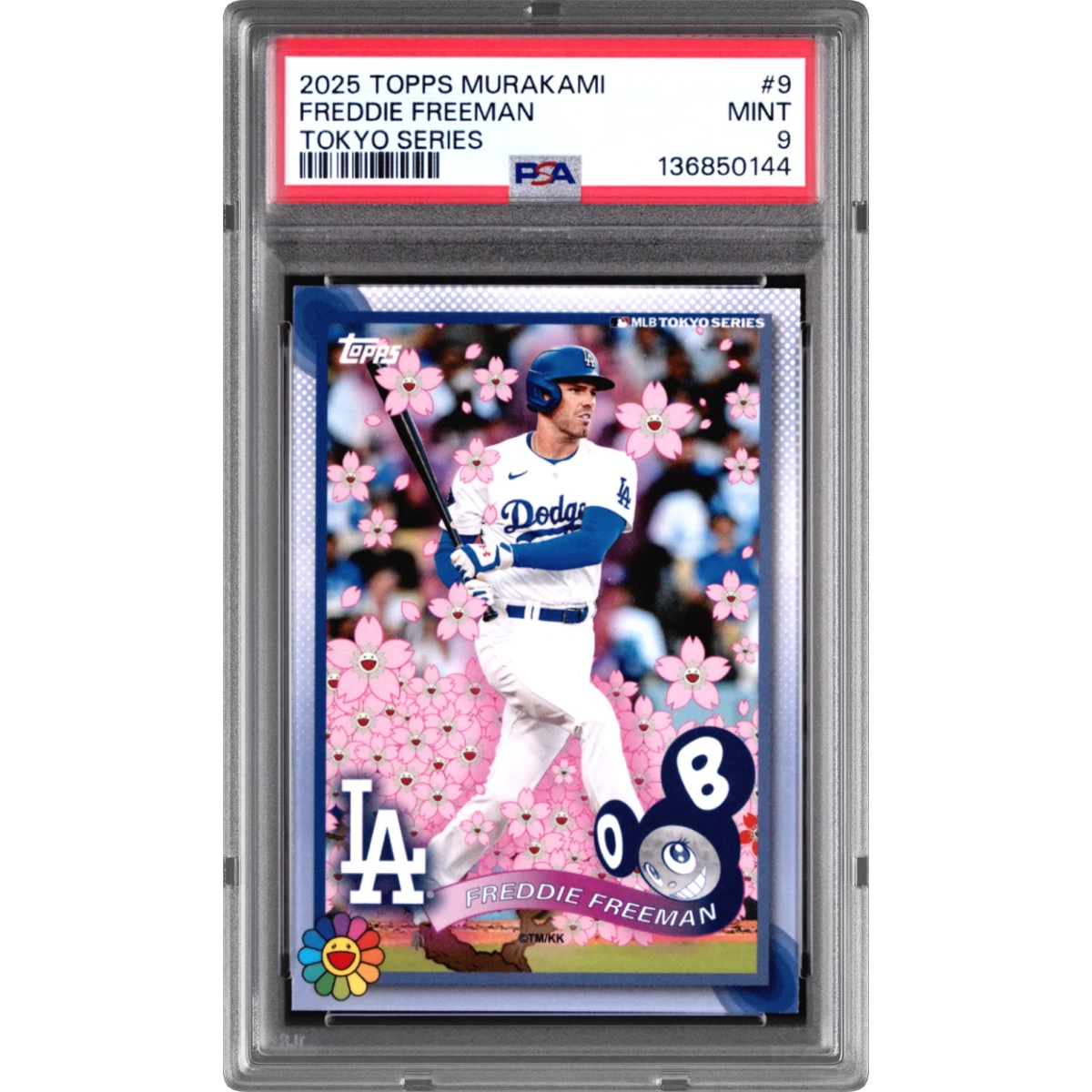 2025 Topps Takashi Murakami + MLB World Tour Tokyo Series #9 Freddie Freeman (PSA 9 MINT)