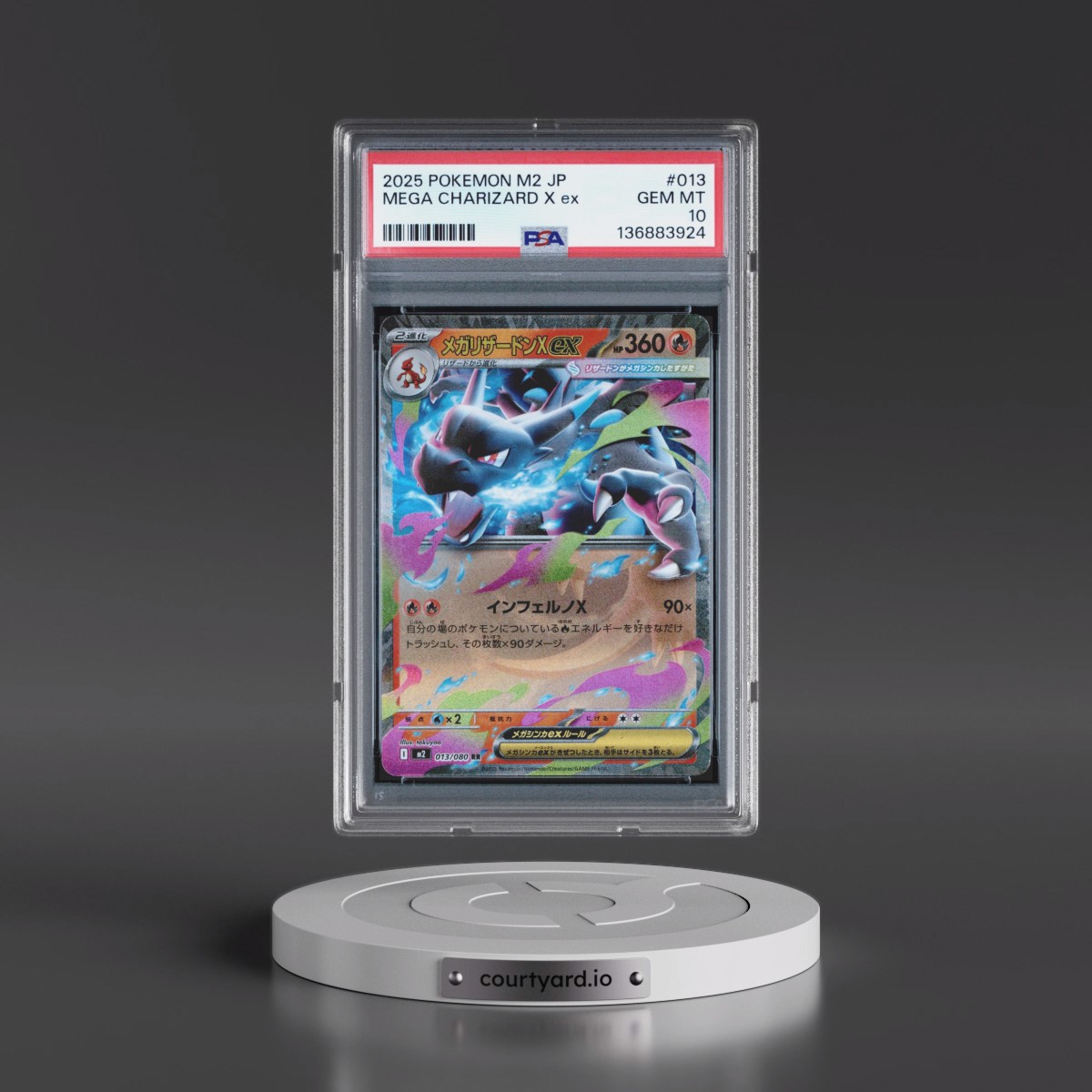 2025 Pokémon M2-Inferno X #013 Mega Charizard X EX - Holo (PSA 10 GEM MINT)