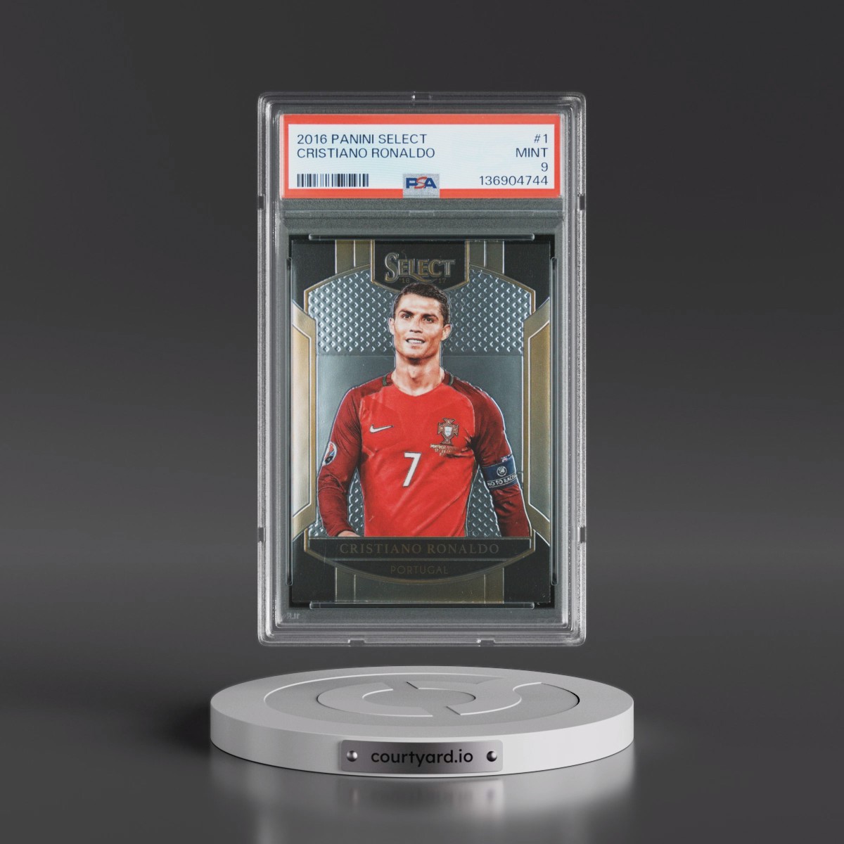 2016 Panini Select #1 Cristiano Ronaldo (PSA 9 MINT)