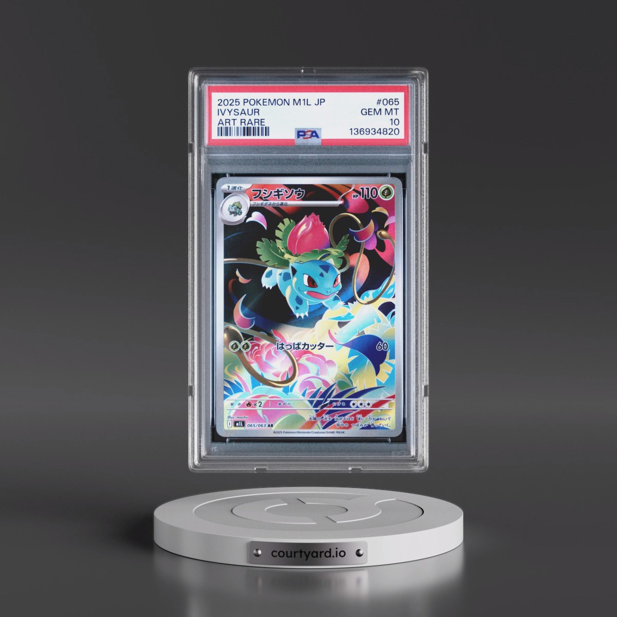 2025 Pokémon M1l-Mega Brave #065 Ivysaur - Art Rare (PSA 10 GEM MINT)