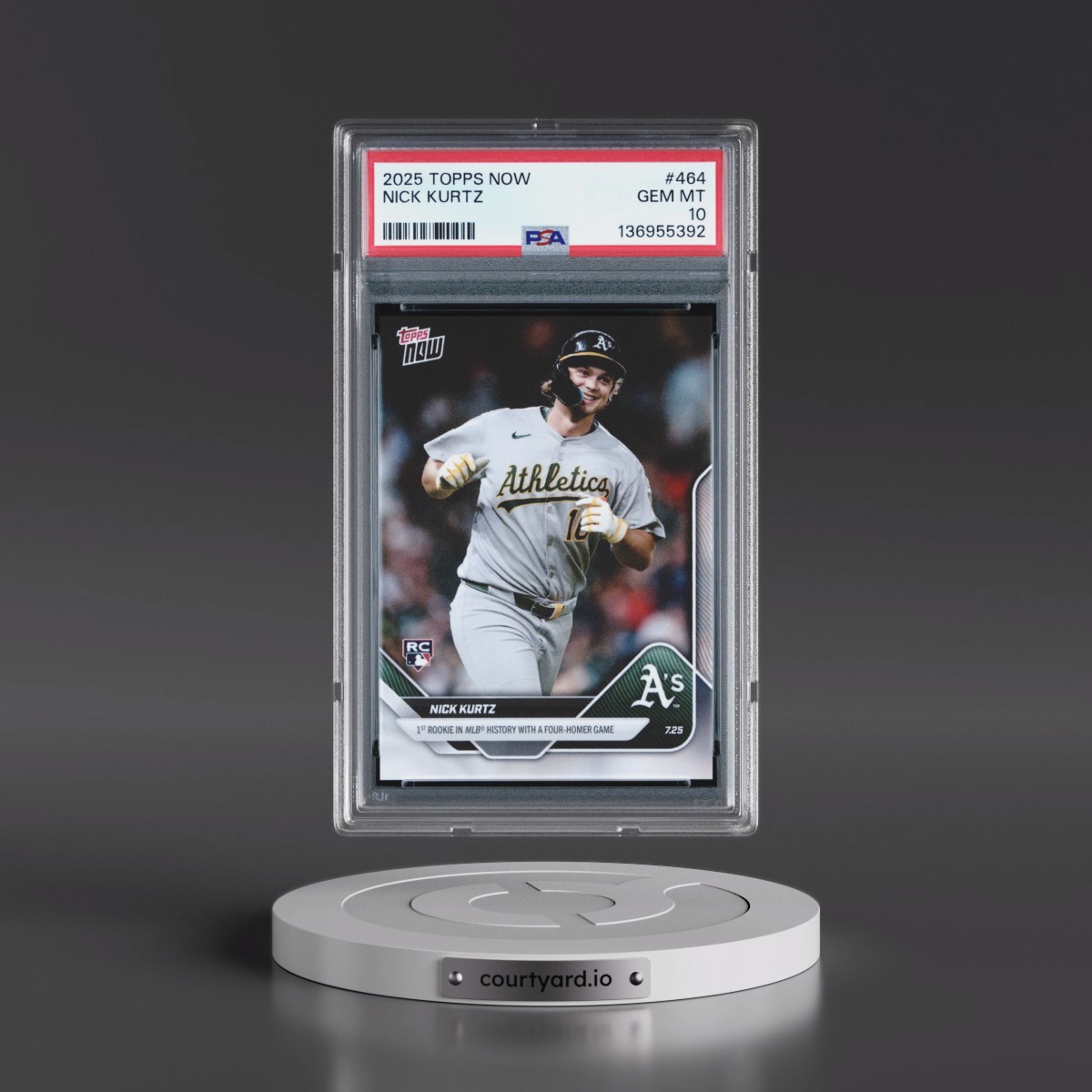 2025 Topps Now #464 Nick Kurtz (PSA 10 GEM MINT)