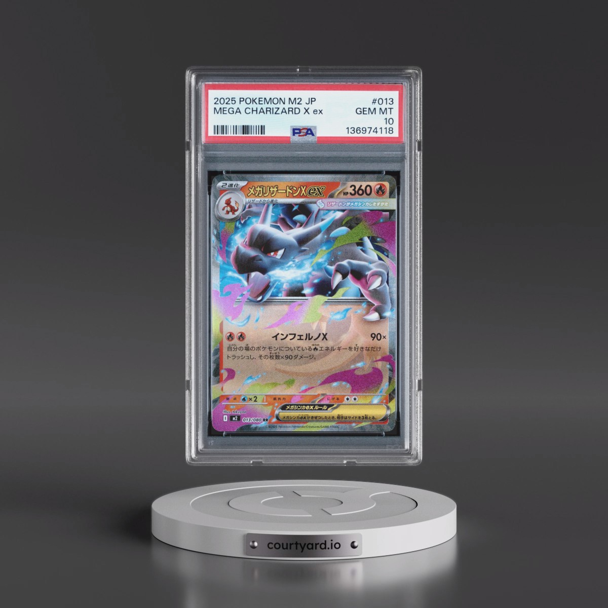 2025 Pokémon M2-Inferno X #013 Mega Charizard X EX - Holo (PSA 10 GEM MINT)