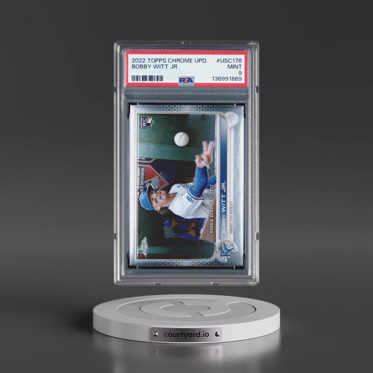 2022 Topps Chrome Update Bobby Witt Jr. #USC176 PSA 9