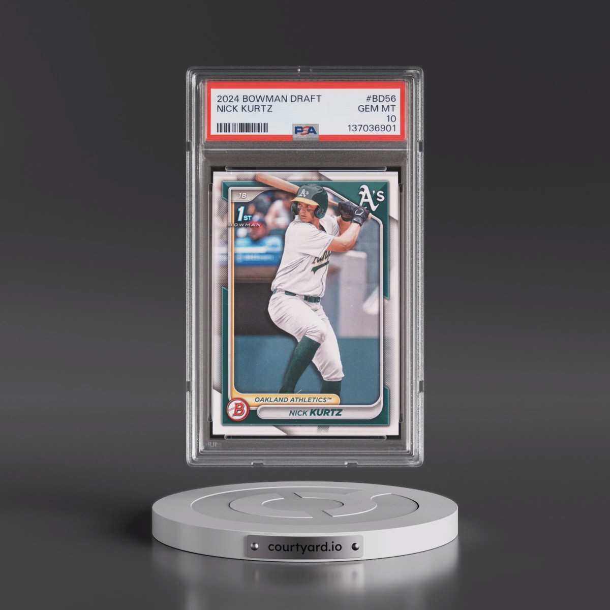 2024 Bowman Draft #BD56 Nick Kurtz (PSA 10 GEM MINT)