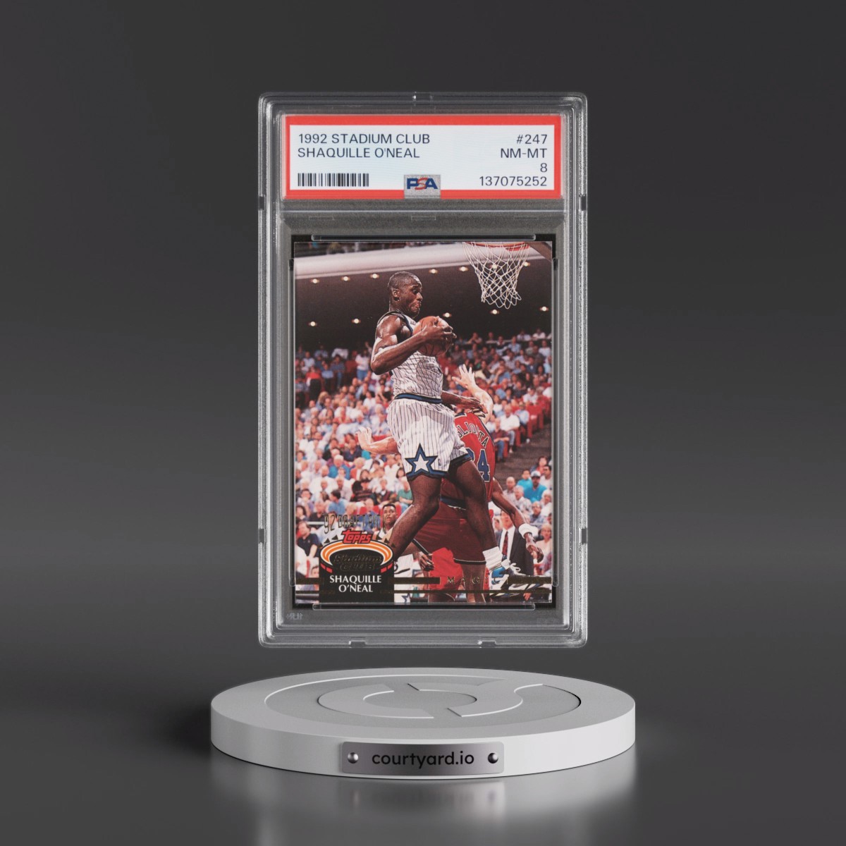 1992 Stadium Club #247 Shaquille O'Neal (PSA 8 NM-MT)