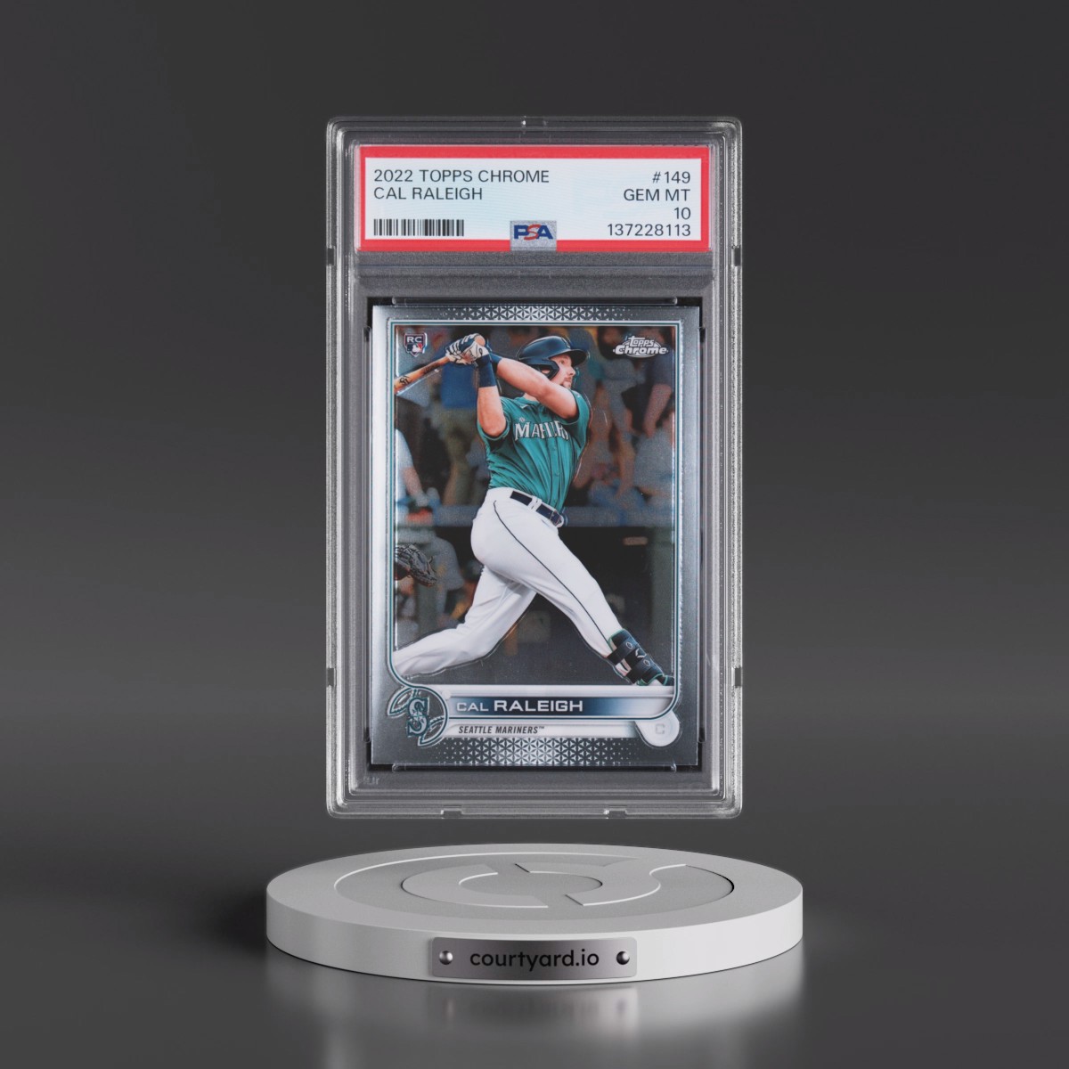 2022 Topps Chrome Cal Raleigh #149 PSA 10