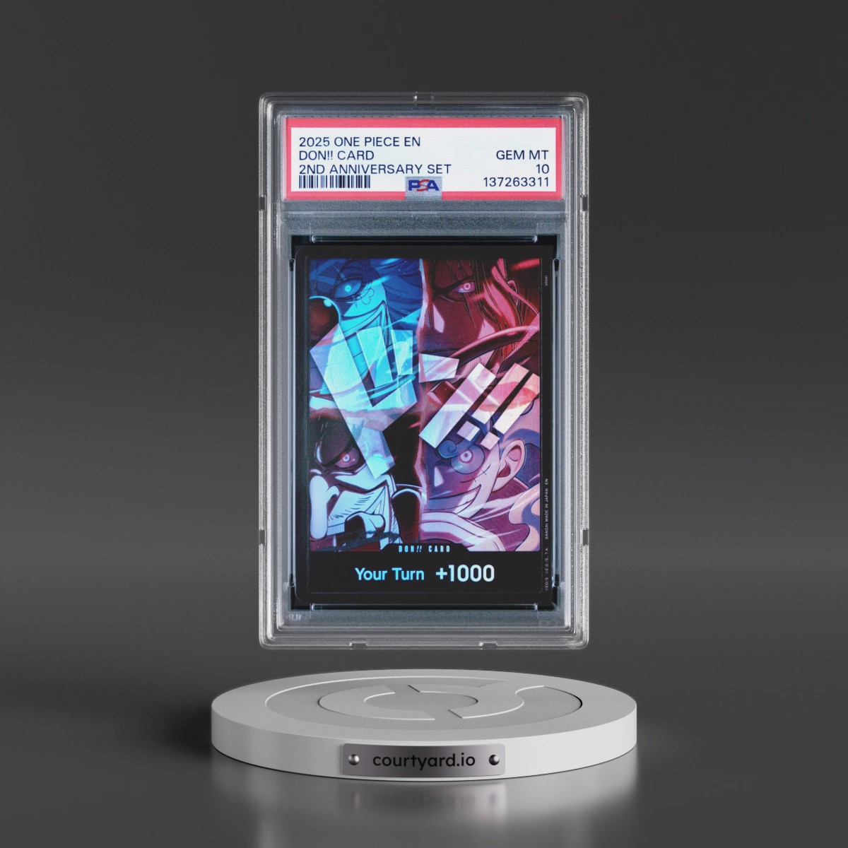 2025 One Piece English Version 2nd Anniversary Set Don!! Card PSA 10