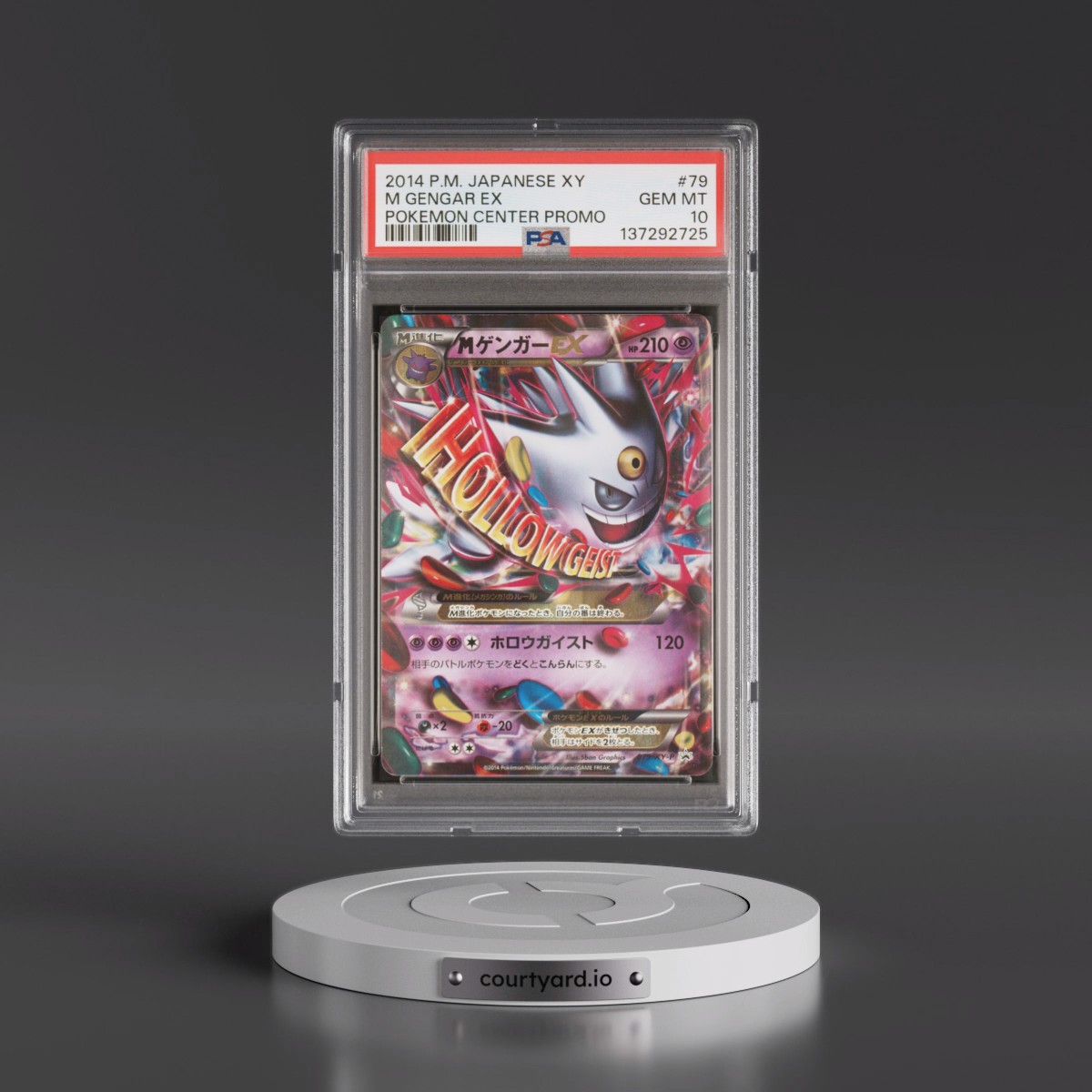 2014 Pokémon XY Promo M Gengar EX - Holo Pokemon Center #79 PSA 10