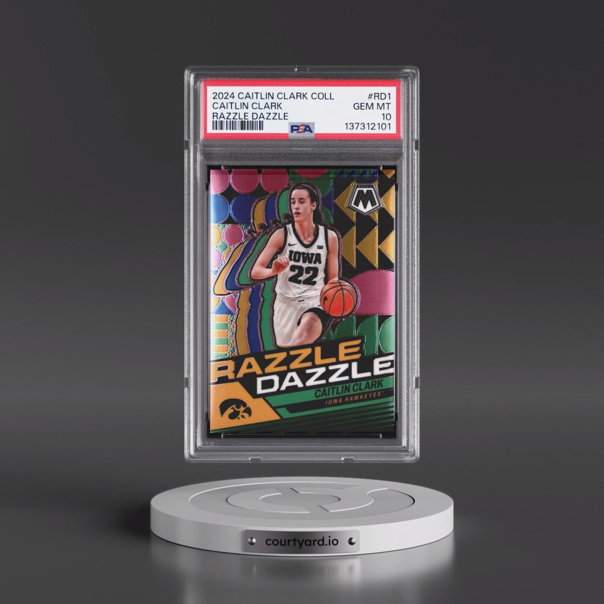 2024 Panini Caitlin Clark Collection Razzle Dazzle #RD1 Caitlin Clark (PSA 10 GEM MINT)