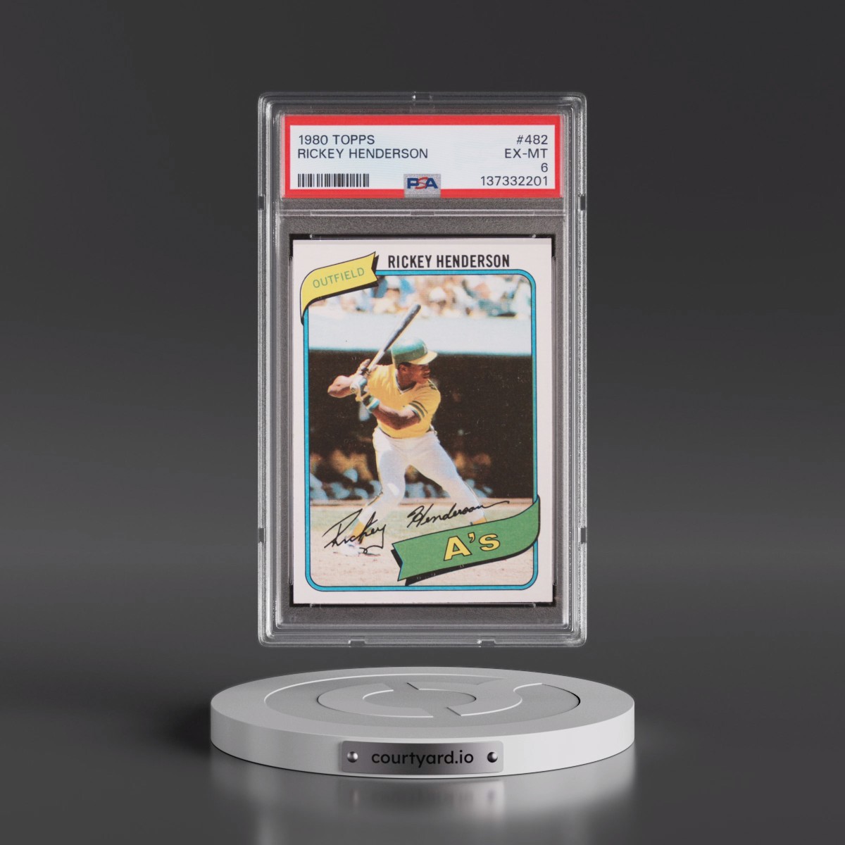 1980 Topps #482 Rickey Henderson (PSA 6 EX-MT)