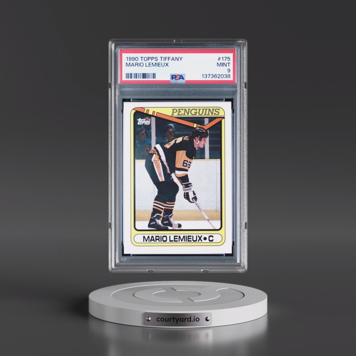 1990 Topps Tiffany Mario Lemieux #175 PSA 9