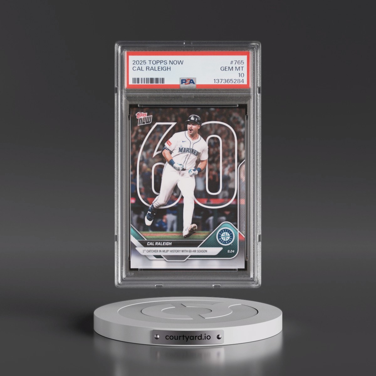 2025 Topps Now #765 Cal Raleigh (PSA 10 GEM MINT)