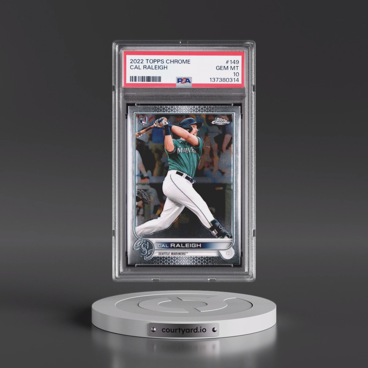 2022 Topps Chrome #149 Cal Raleigh (PSA 10 GEM MINT)