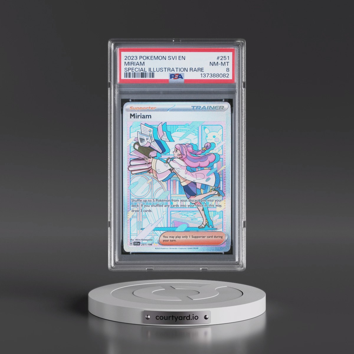 2023 Pokémon Svi EN-Scarlet & Violet #251 Miriam - Special Illustration Rare (PSA 8 NM-MT)
