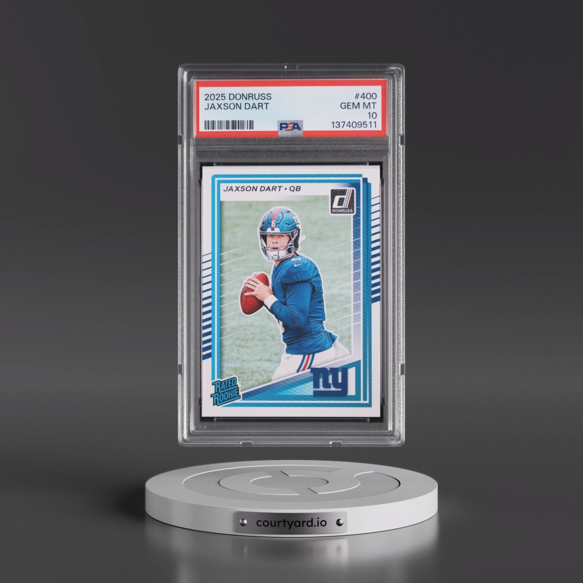 2025 Panini Donruss #400 Jaxson Dart (PSA 10 GEM MINT)