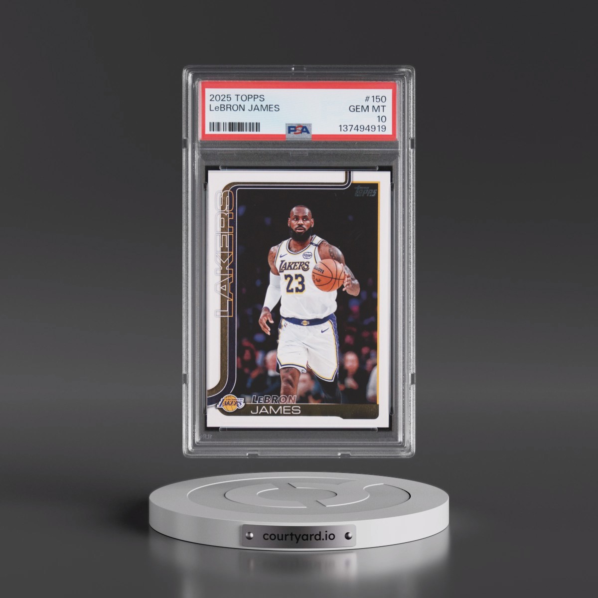 2025 Topps #150 LeBron James (PSA 10 GEM MINT)