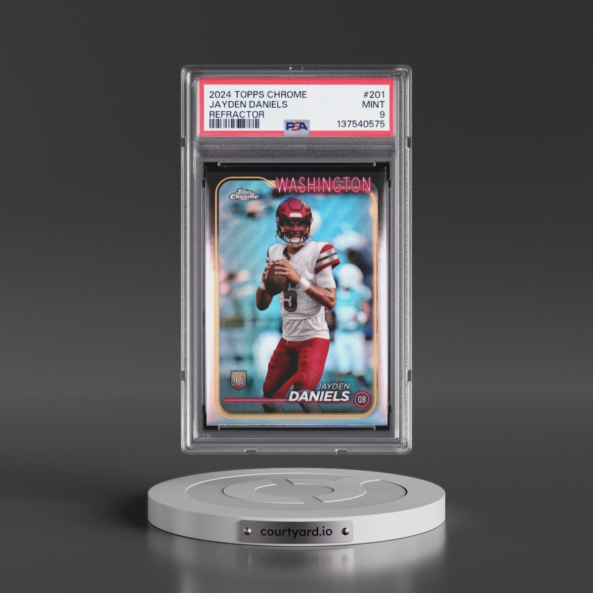 2024 Topps Chrome #201 Jayden Daniels - Refractor (PSA 9 MINT)