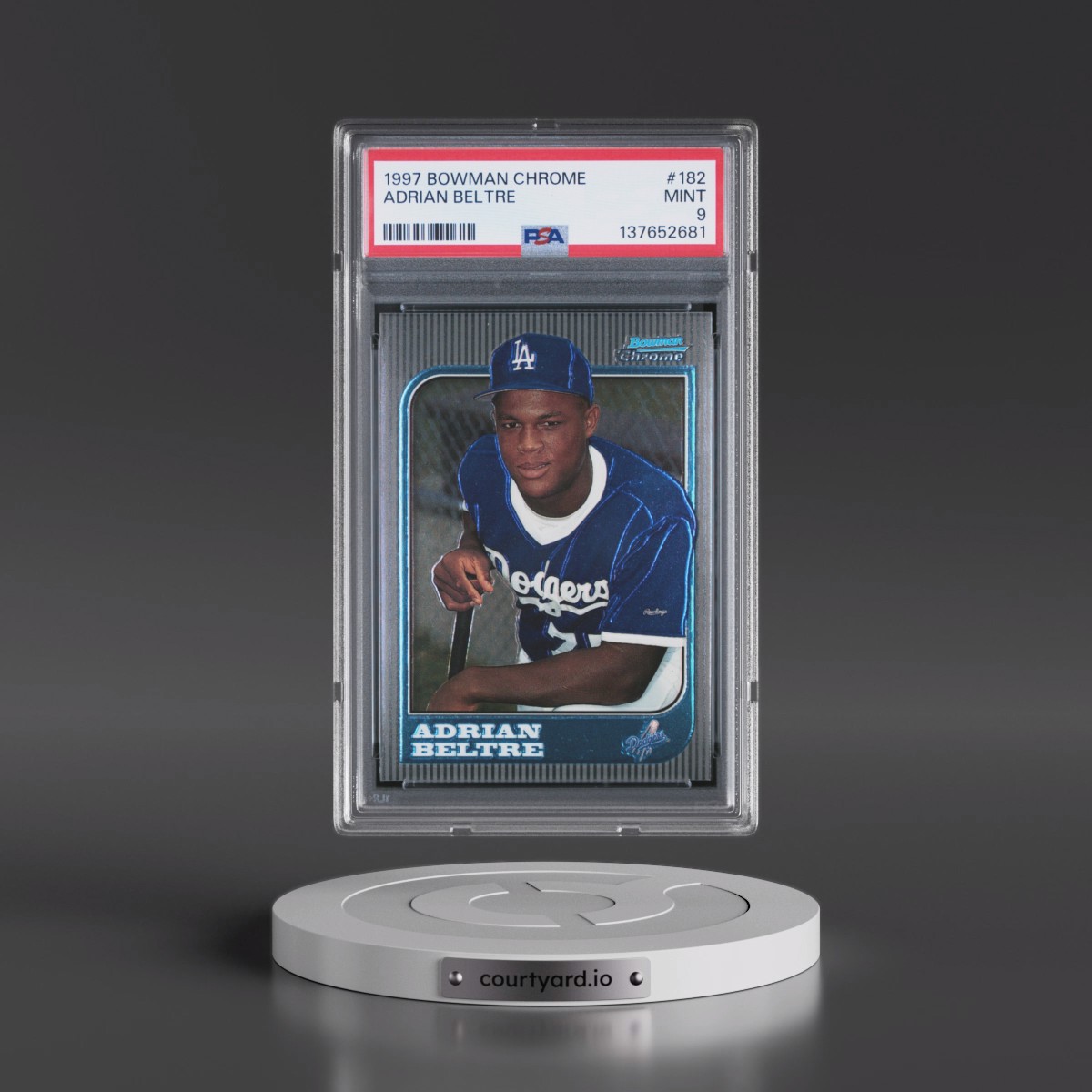 1997 Bowman Chrome #182 Adrian Beltre (PSA 9 MINT)