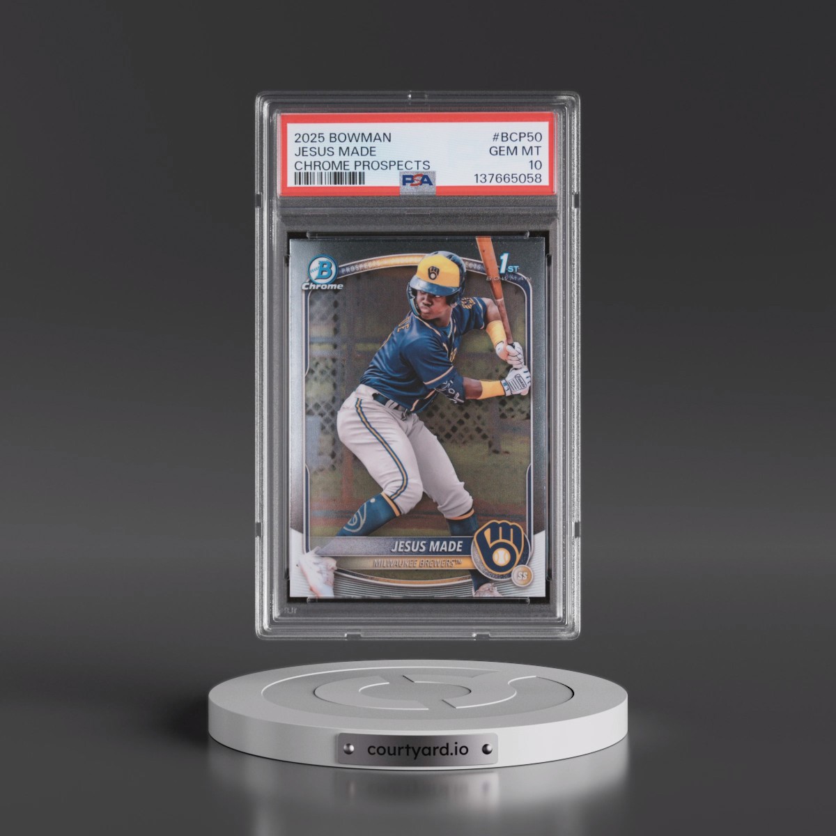 2025 Bowman Chrome Prospects #BCP50 Jesus Made (PSA 10 GEM MINT)