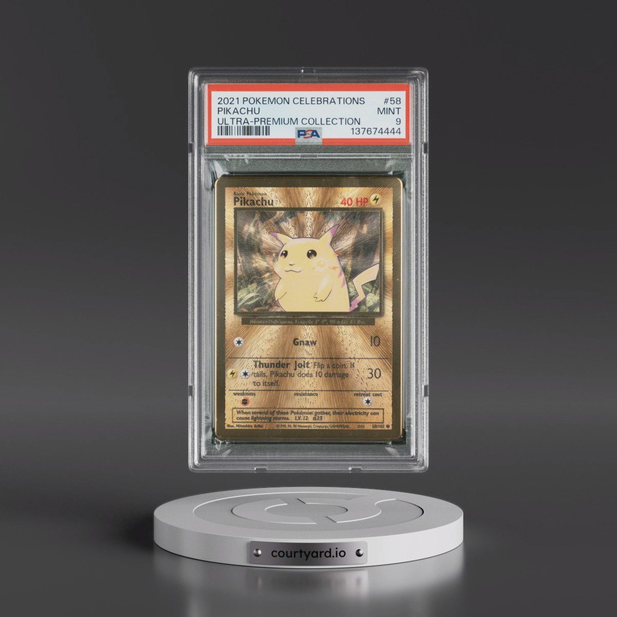 2021 Pokémon Celebrations Ultra-Premium Collection #58 Pikachu (PSA 9 MINT)