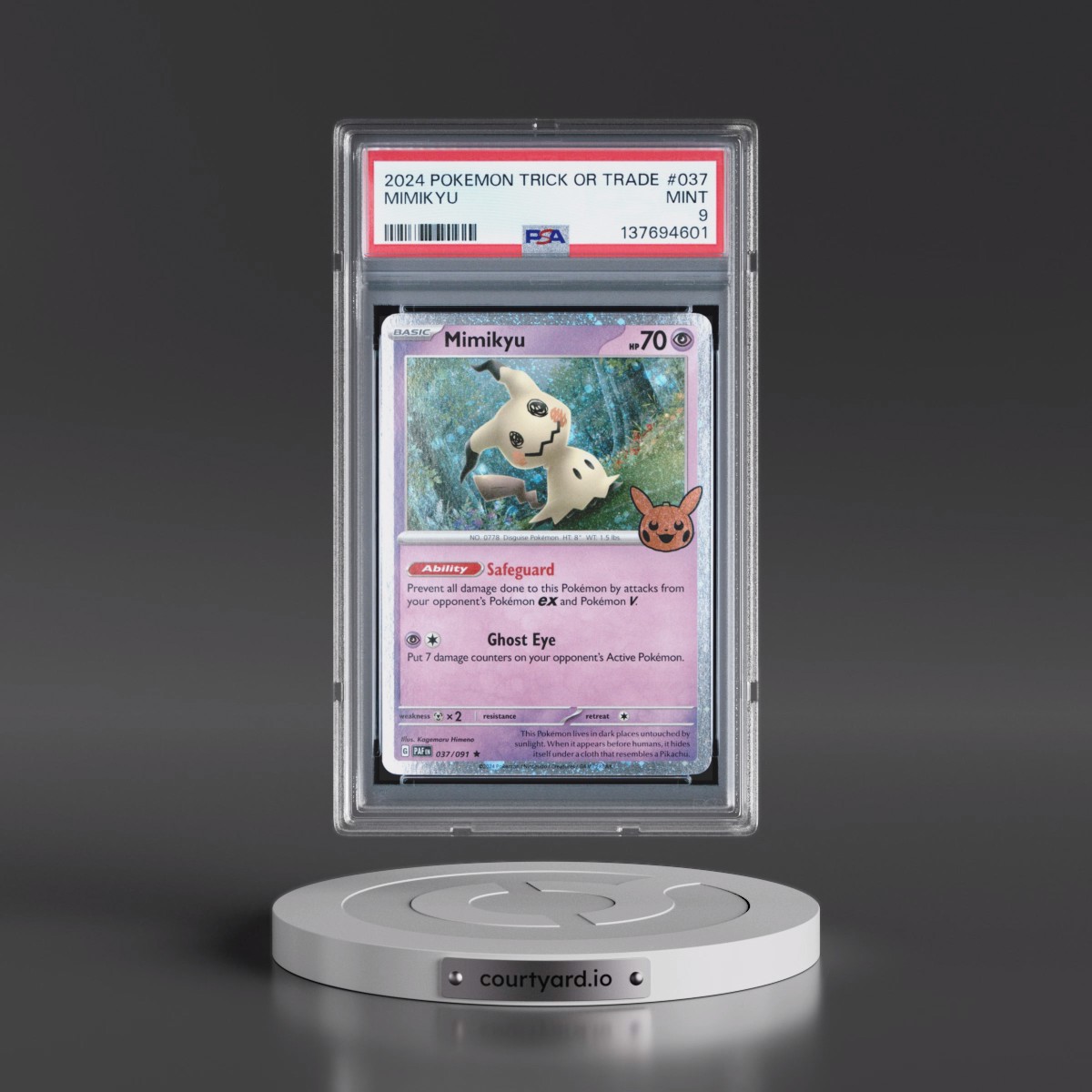 2024 Pokémon Trick or Trade #037 Mimikyu (PSA 9 MINT)