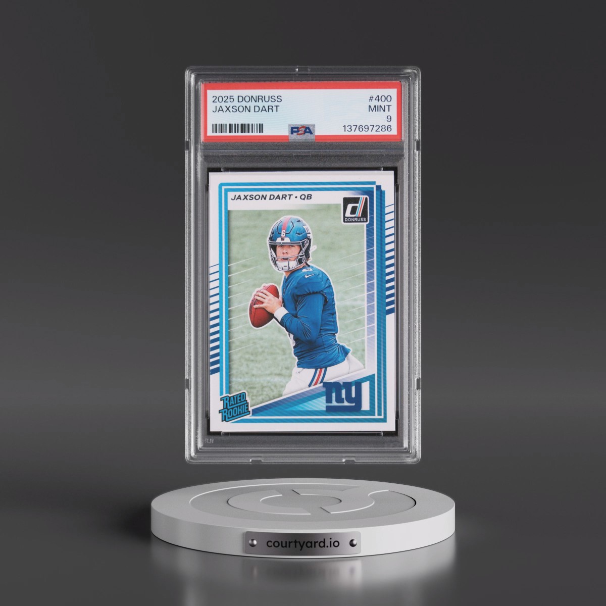 2025 Panini Donruss #400 Jaxson Dart (PSA 9 MINT)