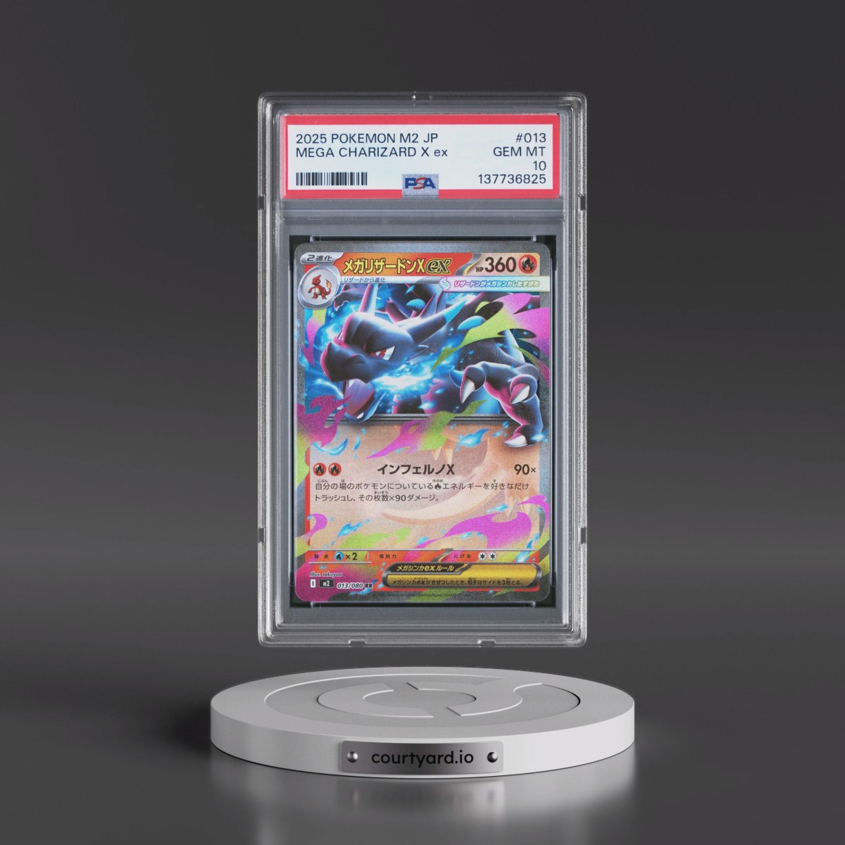 2025 Pokémon M2-Inferno X #013 Mega Charizard X EX - Holo (PSA 10 GEM MINT)