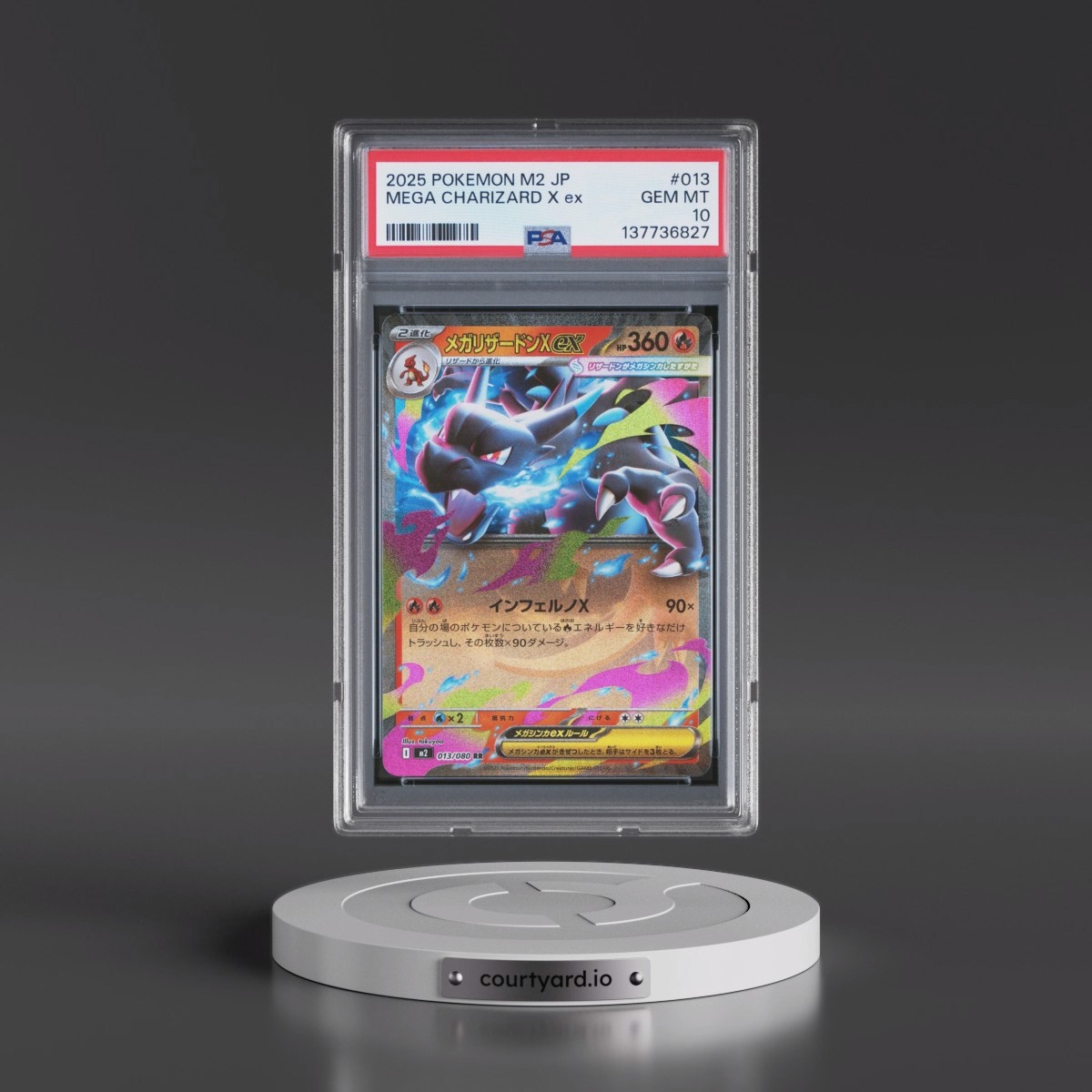 2025 Pokémon M2-Inferno X #013 Mega Charizard X EX - Holo (PSA 10 GEM MINT)