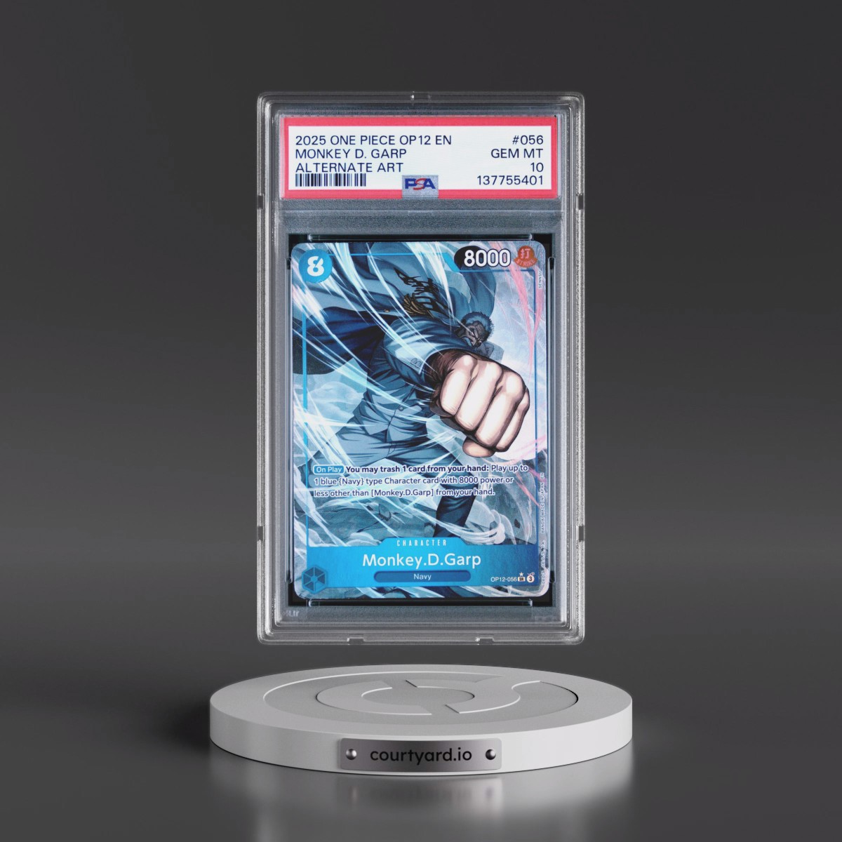 2025 One Piece OP12-Legacy of the Master #056 Monkey D. Garp - Alternate Art (PSA 10 GEM MINT)