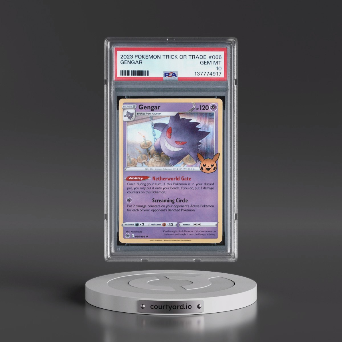 2023 Pokémon Trick or Trade #066 Gengar (PSA 10 GEM MINT)