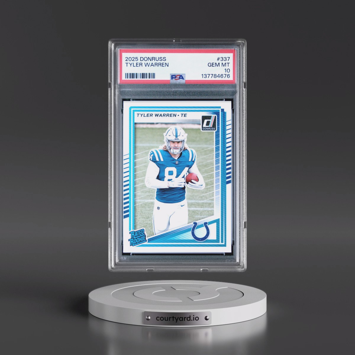 2025 Panini Donruss Tyler Warren #337 PSA 10