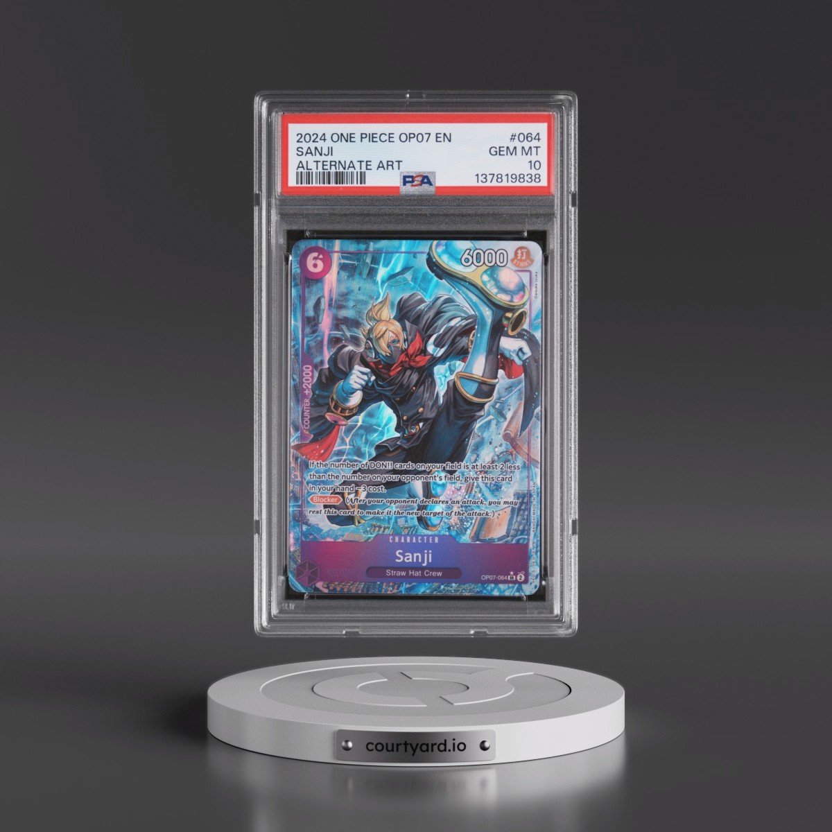 2024 One Piece 500 Years in the Future #064 Sanji - Alternate Art (PSA 10 GEM MINT)
