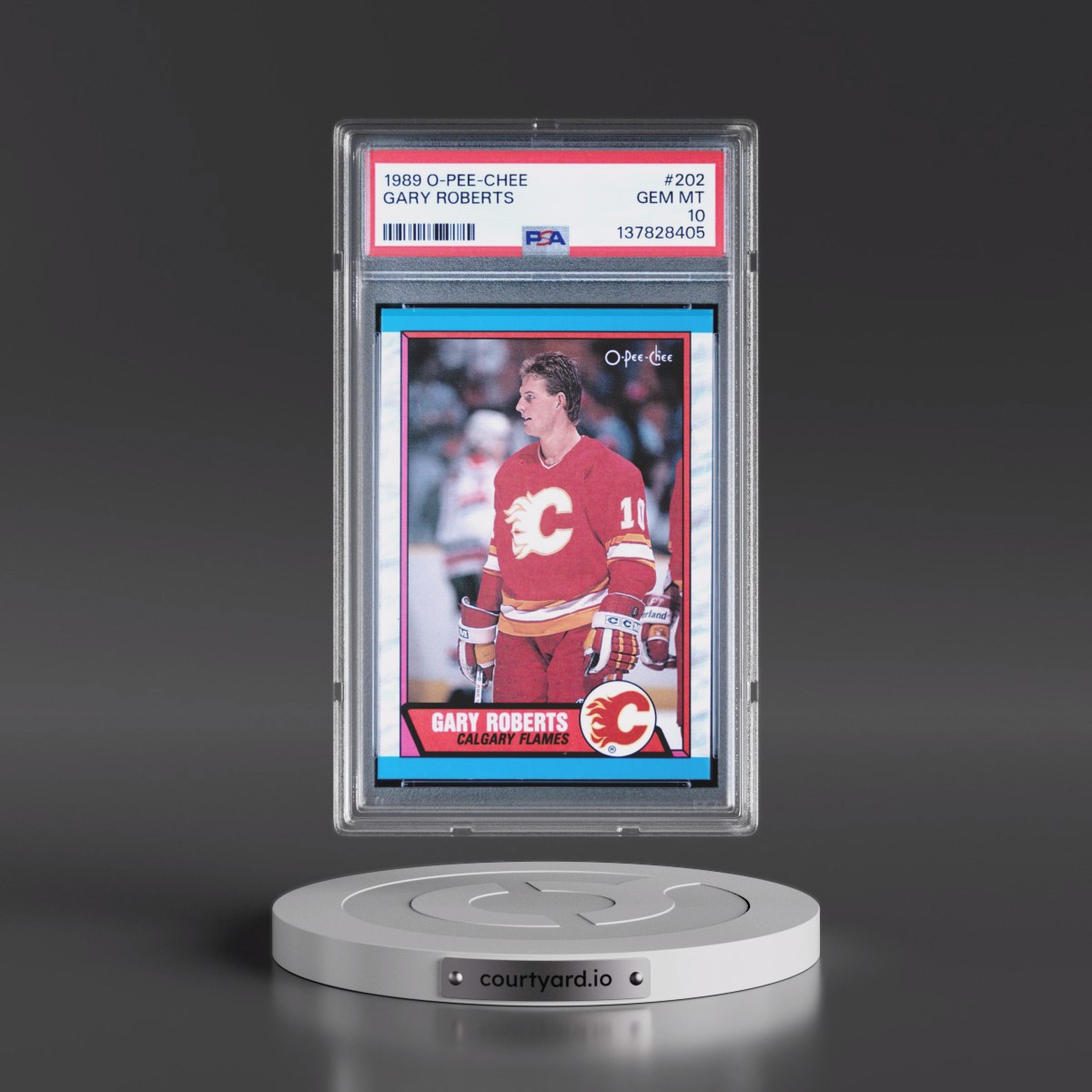 1989 O-Pee-Chee #202 Gary Roberts (PSA 10 GEM MINT)