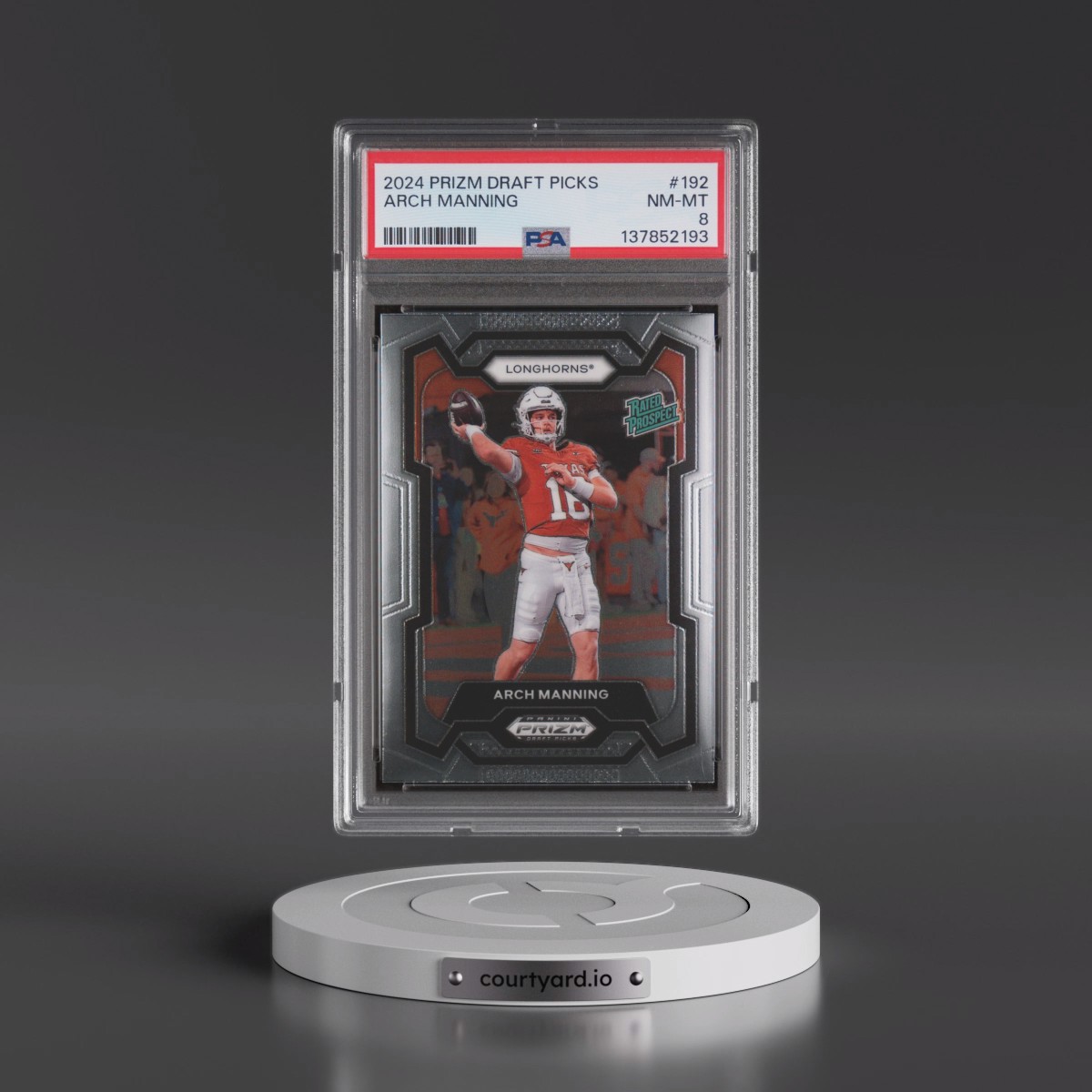 2024 Panini Prizm Draft Picks #192 Arch Manning (PSA 8 NM-MT)