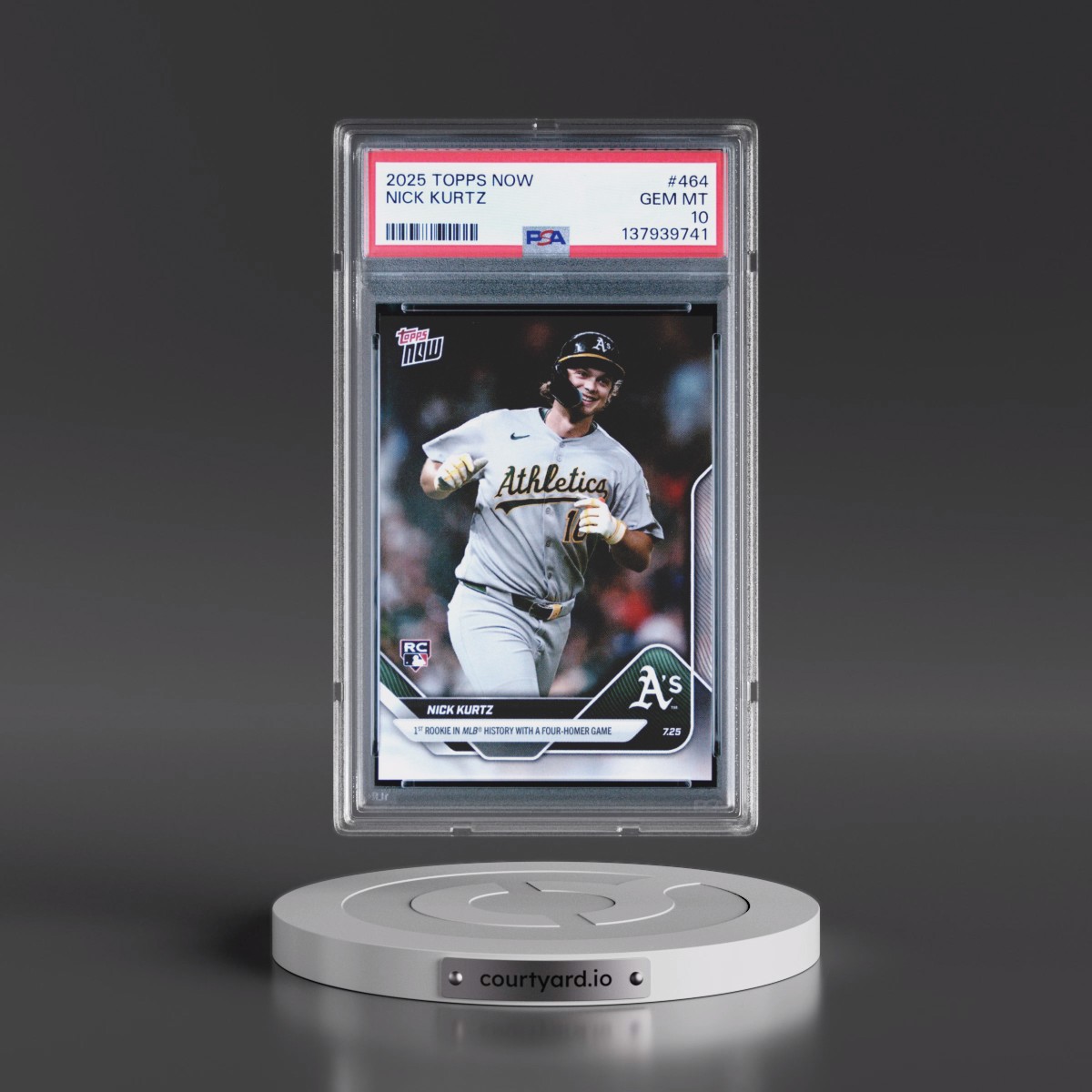 2025 Topps Now #464 Nick Kurtz (PSA 10 GEM MINT)