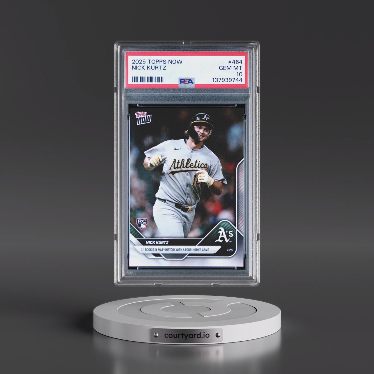 2025 Topps Now #464 Nick Kurtz (PSA 10 GEM MINT)