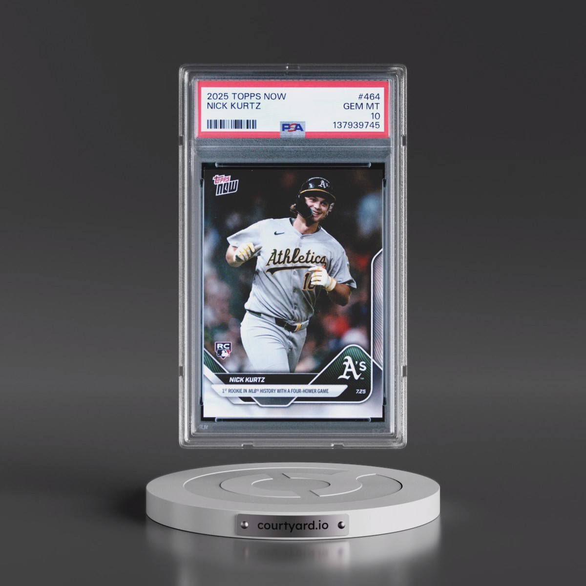 2025 Topps Now #464 Nick Kurtz (PSA 10 GEM MINT)