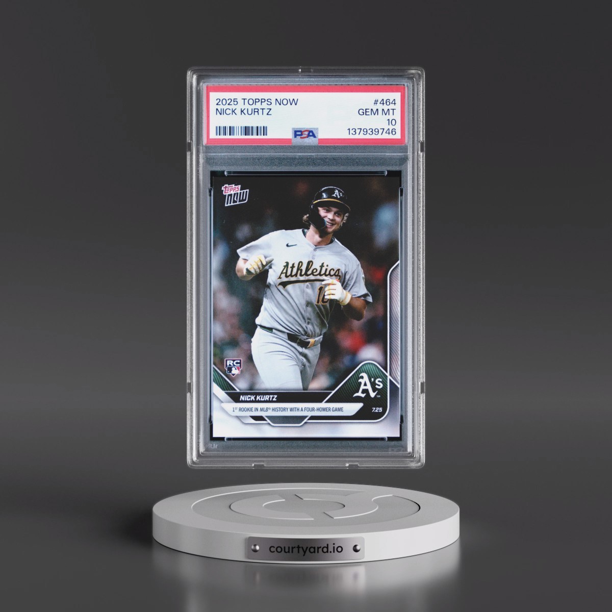 2025 Topps Now #464 Nick Kurtz (PSA 10 GEM MINT)