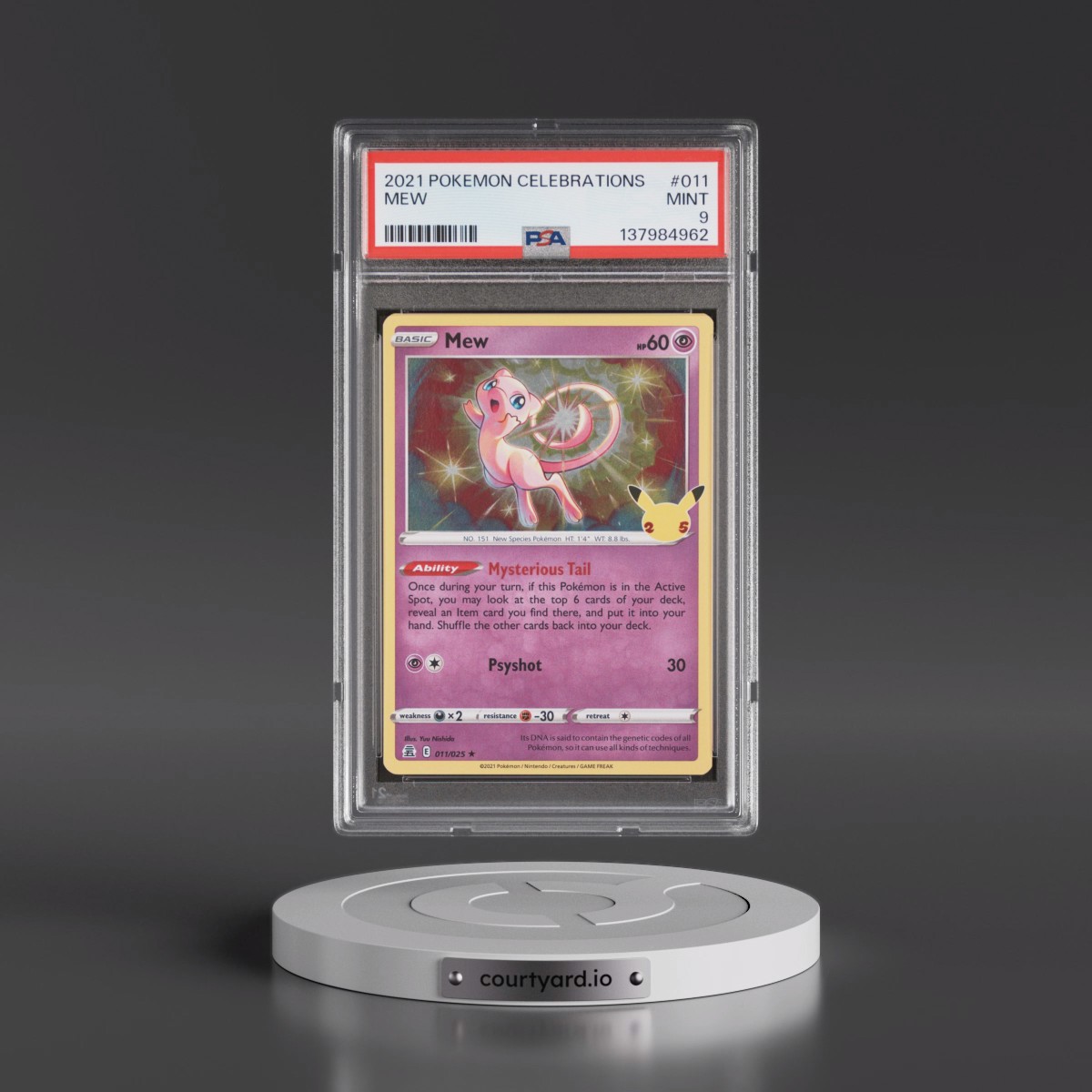 2021 Pokémon Celebrations #011 Mew (PSA 9 MINT)