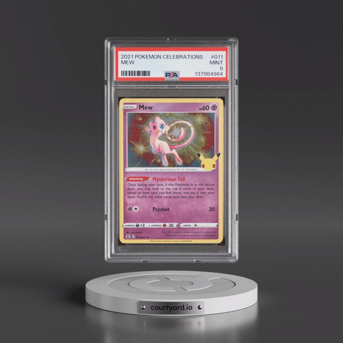 2021 Pokémon Celebrations #011 Mew (PSA 9 MINT)