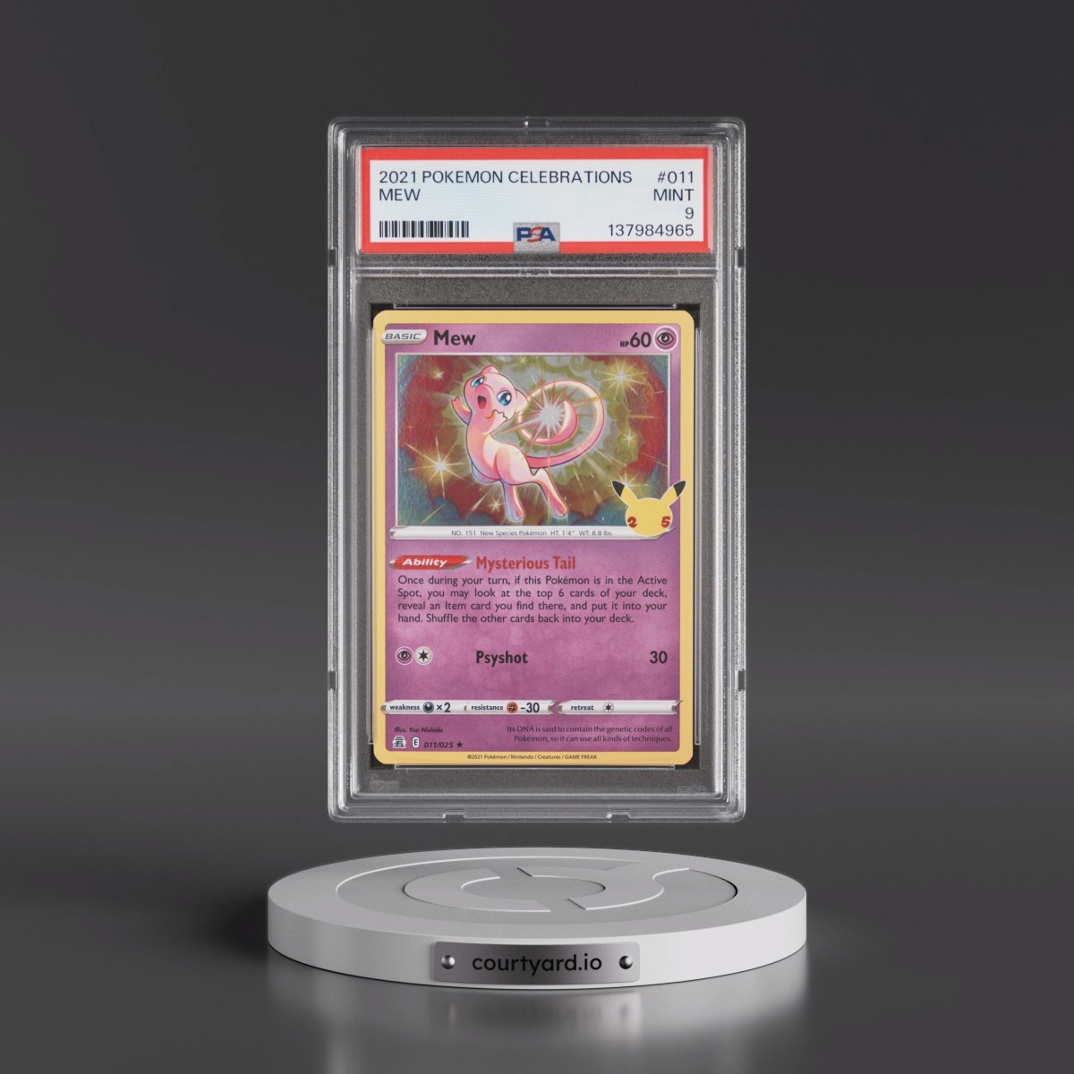 2021 Pokémon Celebrations #011 Mew (PSA 9 MINT)
